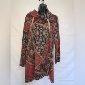 NorthStyle Boho Paisley Cowl-Neck Top/Dress